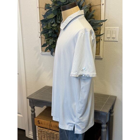 ADIDAS Golf Climachill Gray Stripe Polo Shirt Men size XL - Picture 3 of 9
